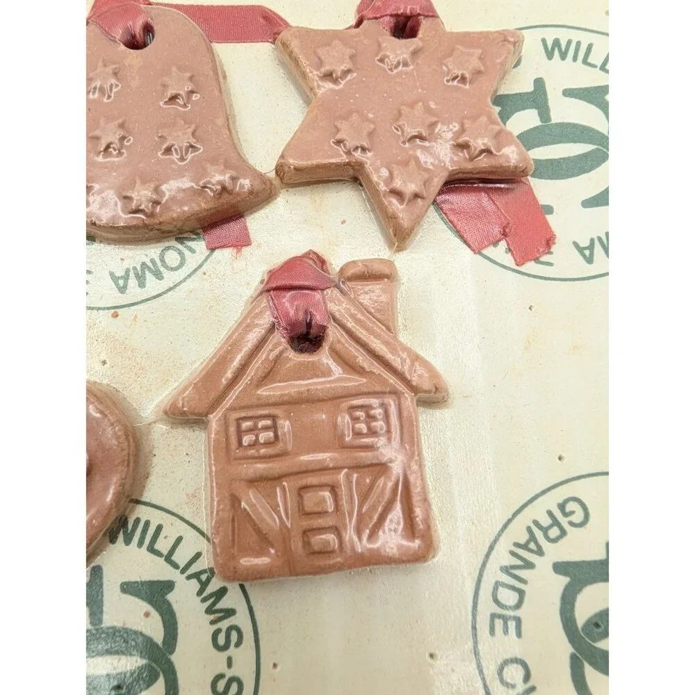 Sealed  WILLIAMS SONOMA Set Terracotta Ornaments Pottery Grande Cuisine